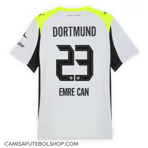 Camisa de time de futebol Borussia Dortmund Emre Can #23 Replicas 2º Equipamento 2025-26 Manga Curta